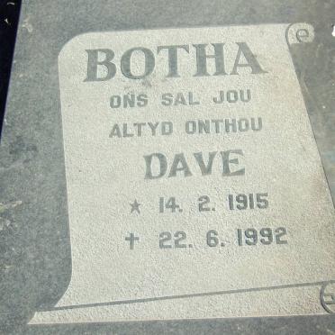 BOTHA Dave 1915-1992