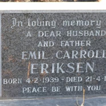 ERIKSEN Emil Carroll 1939-1995