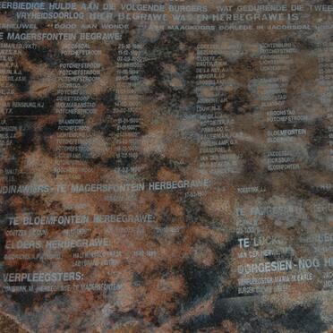 1. Anglo Boer War - Burgher monument