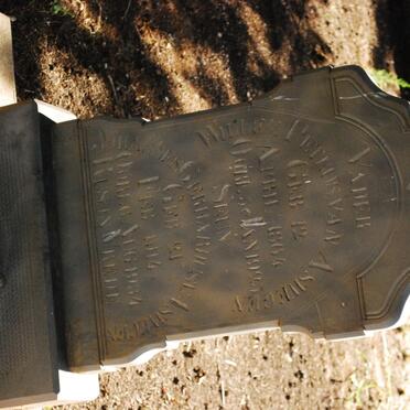 ASWEGEN Willem Petrus, van 1864-1923 :: VAN ASWEGEN Johannes Gerhardus 1914-1934