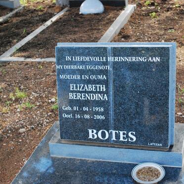 BOTES Elizabeth Berendina 1958-2006