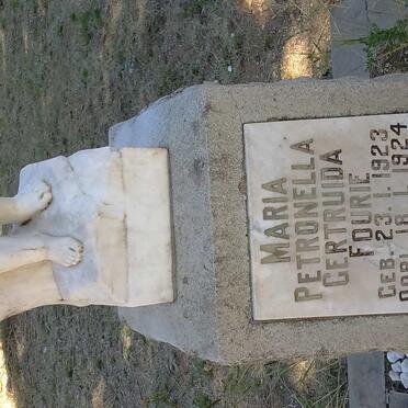 FOURIE Maria Petronella Gertruida 1923-1924 :: FOURIE Catharina Wilhelmina 1931-1938