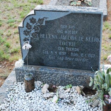 FOURIE Helena Jacoba de Klerk nee THERON 1892-1967