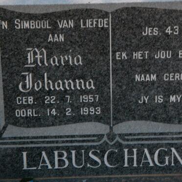 LABUSCHAGNE Maria Johanna 1957-1993