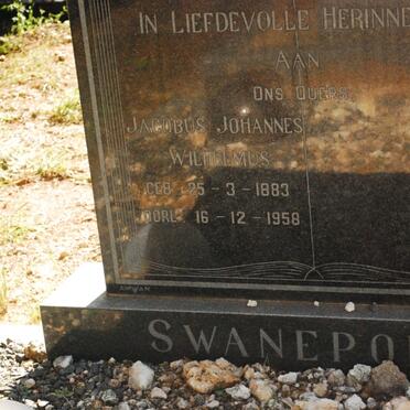 SWANEPOEL Jacobus Johannes Wilhelmus 1883-1958