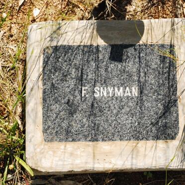 SNYMAN F.