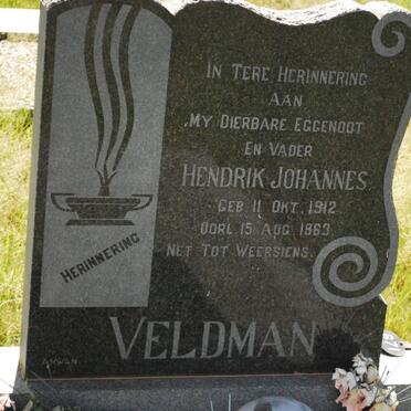 VELDMAN Hendrik Johannes 1912-1963