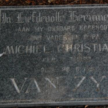 ZYL Michiel Christiaan, van