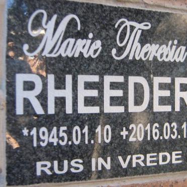 RHEEDER Marie Theresia 1945-2016