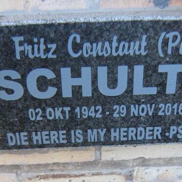 SCHULTZ Fritz Constant 1942-2016