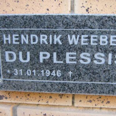 PLESSIS Hendrik Weeber, du 1946-