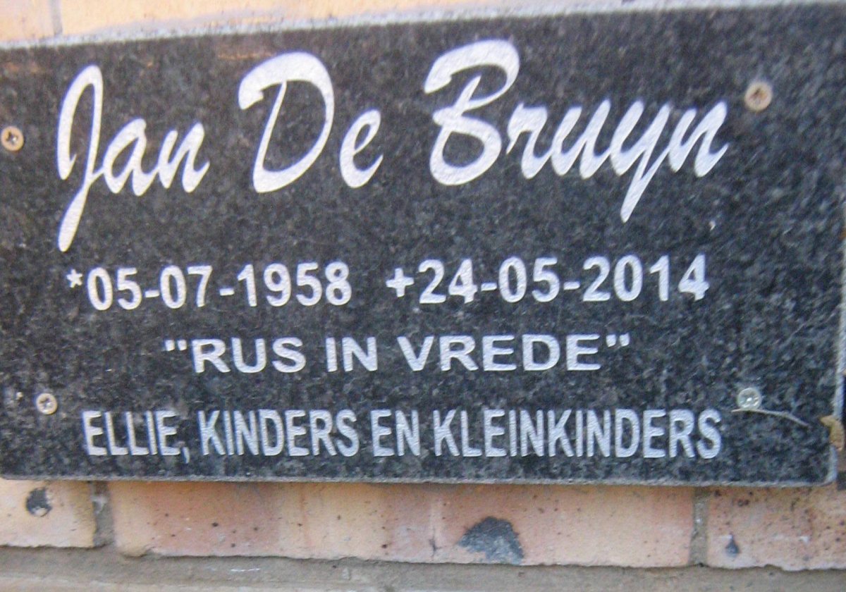 BRUYN Jan, de 1958-2014