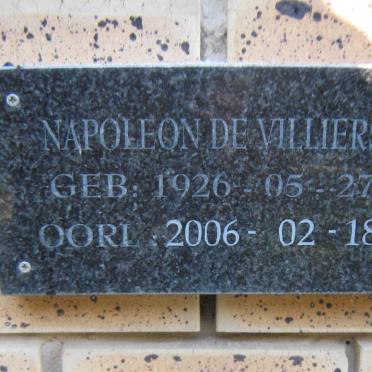 VILLIERS Napoleon, de 1926-2006