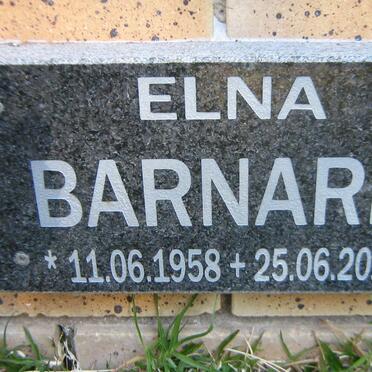 BARNARD Elna 1958-2011