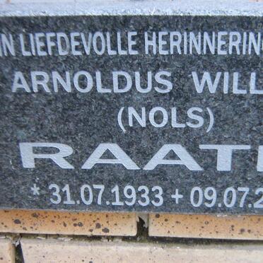 RAATH Arnoldus William 1933-2010