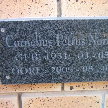 NORTJE Cornelius Petrus 1931-2005