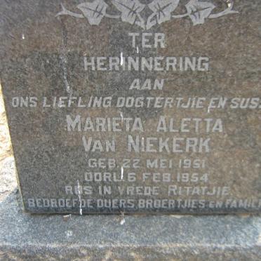 NIEKERK Marieta Aletta, van 1951-1954