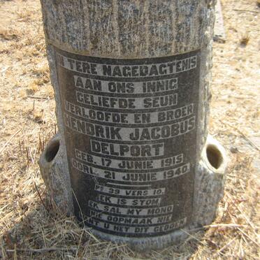 DELPORT Hendrik Jacobus 1915-1940