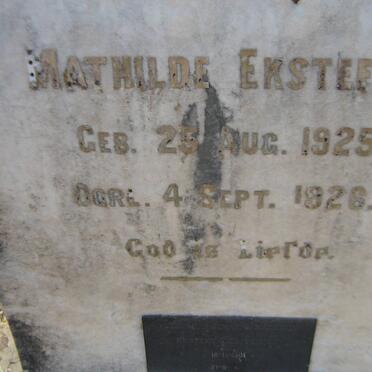 EKSTEEN Mathilde 1925-1926