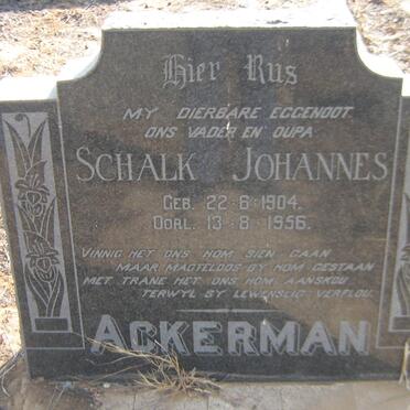 ACKERMAN Schalk Johannes 1904-1956