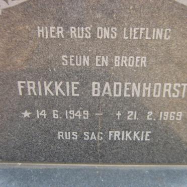 BADENHORST Frikkie 1949-1969