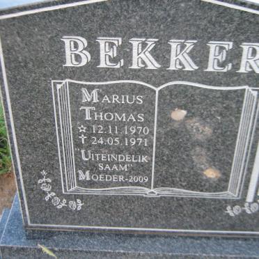 BEKKER ? -2009 :: BEKKER Marius Thomas 1970-1971