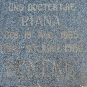 BENEKE Riana 1965-1968