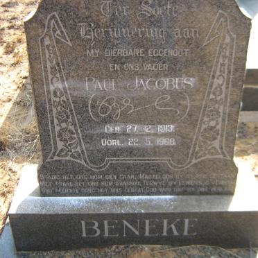 BENEKE Paul Jacobus 1913-1968