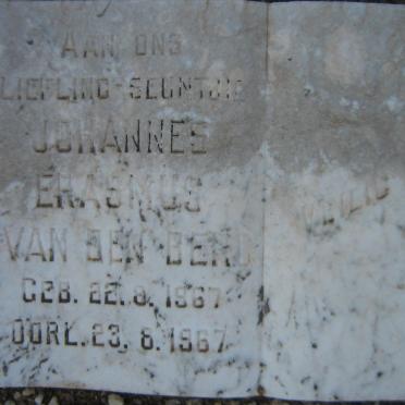 BERG Johannes Erasmus, van den 1967-1967