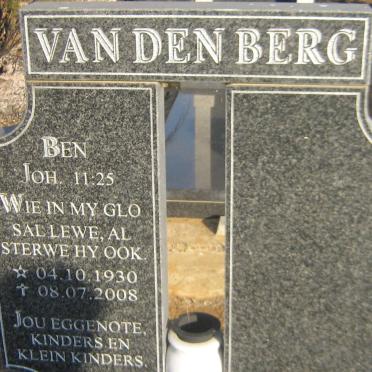 BERG Ben, van den 1930-2008