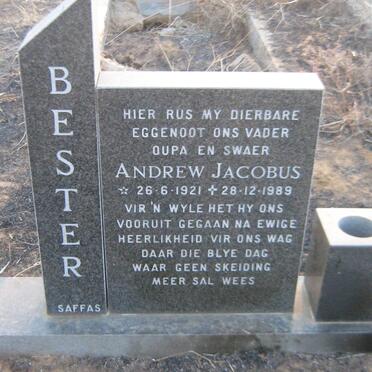 BESTER Andrew Jacobus 1921-1989