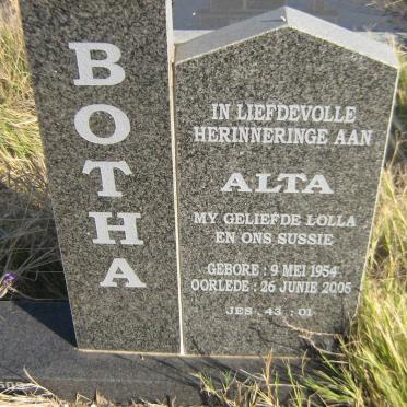 BOTHA Alta 1954-2005