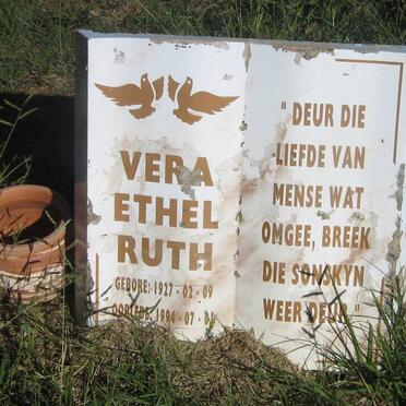 BESTER Vera Ethel Ruth 1927-1994