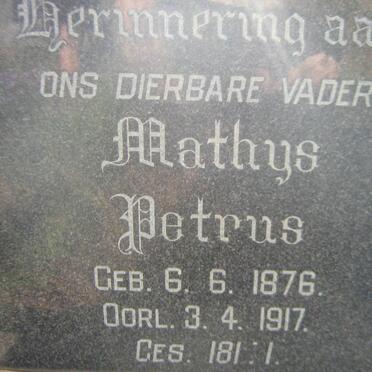 BREDENKAMP Mathys Petrus 1876-1917 &amp; Johanna Helena Petronella RHEEDER 1886-1964