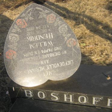 BOSHOFF Willem Hendrik 1935-1996