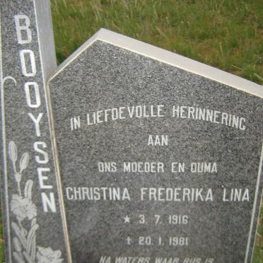 BOOYSEN Christina Frederika Lina 1916-1981