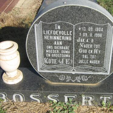 BOSSERT J.E. 1904-1996