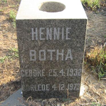 BOTHA Hennie 1932-1973
