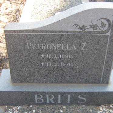 BRITS Petronella Z. 1892-1976