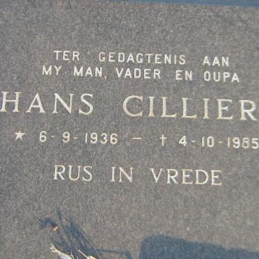 CILLIERS Hans 1936-1985