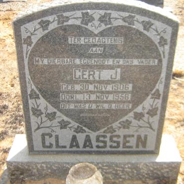 CLAASSEN Gert J. 1906-1956