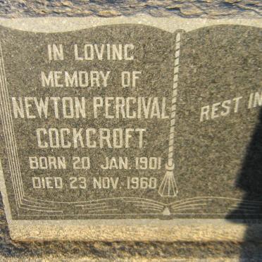 COCKROFT Newton Percival 1901-1960