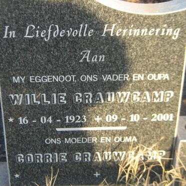 CRAUWCAMP Willie 1923-2001 &amp; Corrie