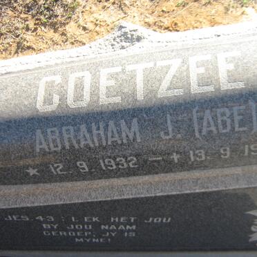 COETZEE Abraham J. 1932-1978