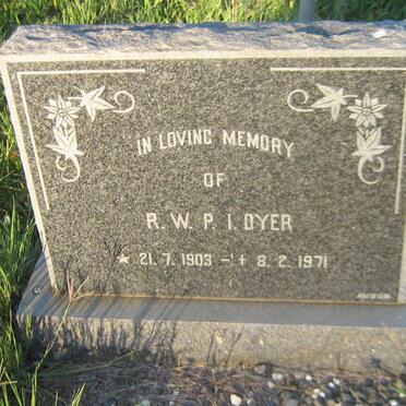 DYER R.W.P.I. 1903-1971