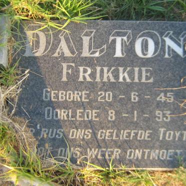 DALTON Frikkie 1945-1993