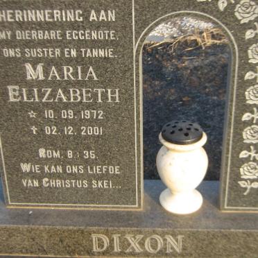 DIXON Maria Elizabeth 1972-2001