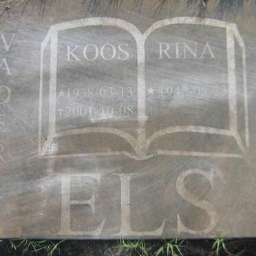 ELS Koos 1938-2001 &amp; Rina 1942-