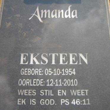EKSTEEN Amanda 1954-2010