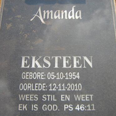 EKSTEEN Amanda 1954-2010